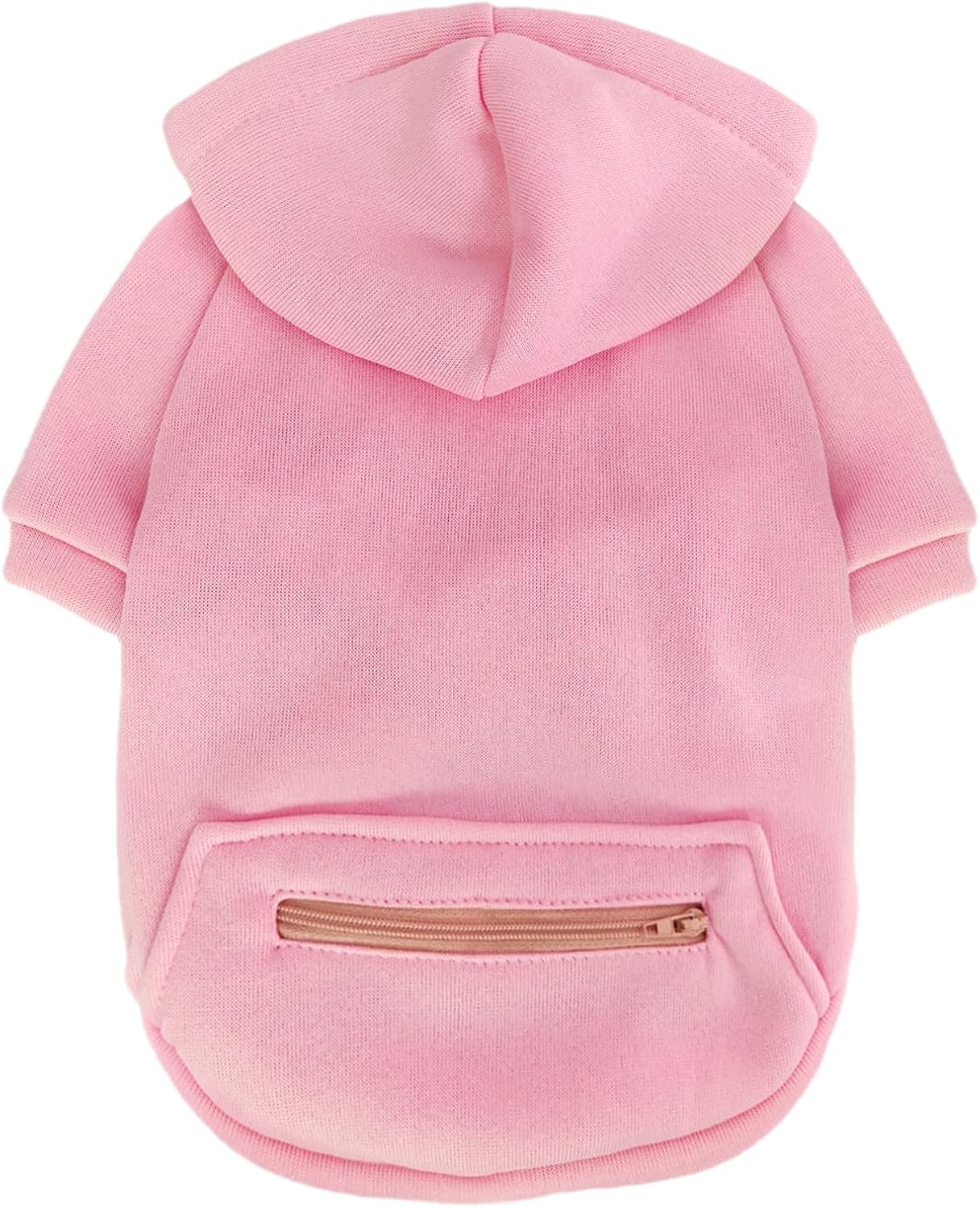 Jecikelon Pet Dog Cold Weather Coat with Pocket Winter Dog Hoodie Warm Puppy Clothes for Small Dogs Chihuahua Clothing (Pink2, Medium)
