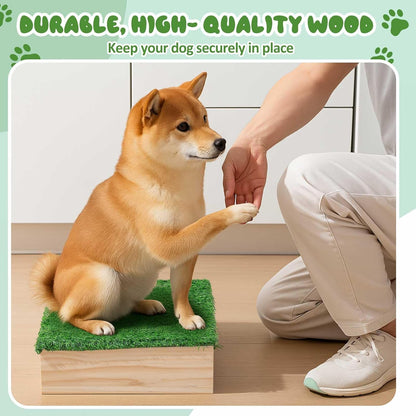 Dog Training Platform 11.81" Non Slip Pivot Box Place Board for Obedience, Hind Limb Awareness Practice Portable Place Board for Indoor Outdoor Use, Puppy to Medium Dogs Agility Training Equipment