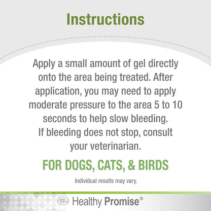 Four Paws Healthy Promise Quick Action Blood Stopper Styptic Gel for Dogs & Cats, 1.16 oz.