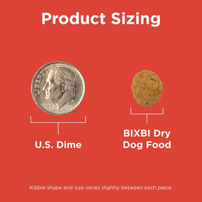 BIXBI Rawbble Dry Dog Food, Beef, 24 lbs - USA Made with No Meat Meals or Fillers - Freeze Dried Raw Coated Dog Food - Industry Leading Digestibility