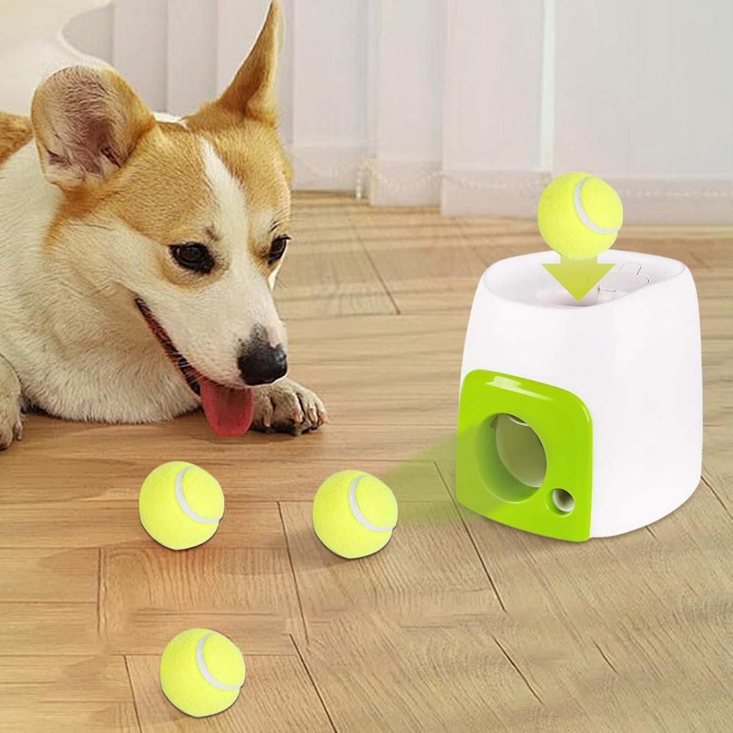 Dog Ball Launcher Launcher,Automatic Dog Ball Launch,Automatic Dog Tennis Ball Launch - Toy Training Reward Machine in