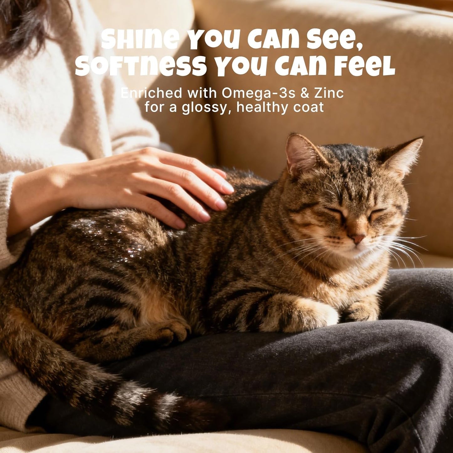 Havira Healthy Lickable Cat Treats Skin & Coat – Salmon Flavor Squeeze Treats with Omega-3 & Real Fish Roe, Creamy Functional Snacks for Soft Fur & Natural Shine, Grain Free