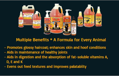 HealthyCoat Goat Formula: Quart. Skin, Coat, Body Condition, Allergies, Immune System, Milk Production.