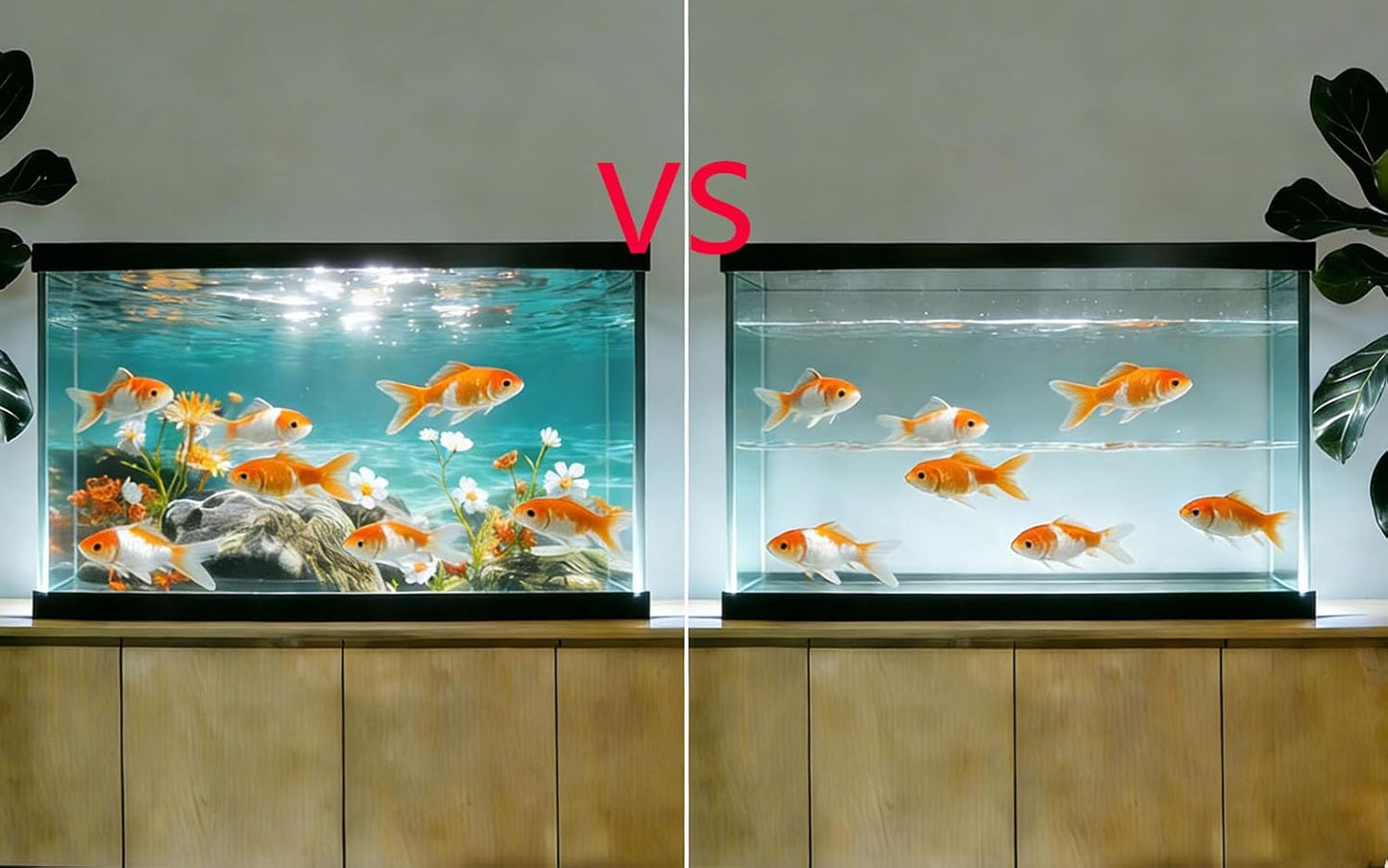 Aquarium Background Poster, Fish Tank Background Sticker, 3D Flowers and Stones in Sunlight Reefs Vibrant Underwater Scenery for Stunning Aquarium Decorations 10 20 Gallon Tank (15.7" x 23.6" in)