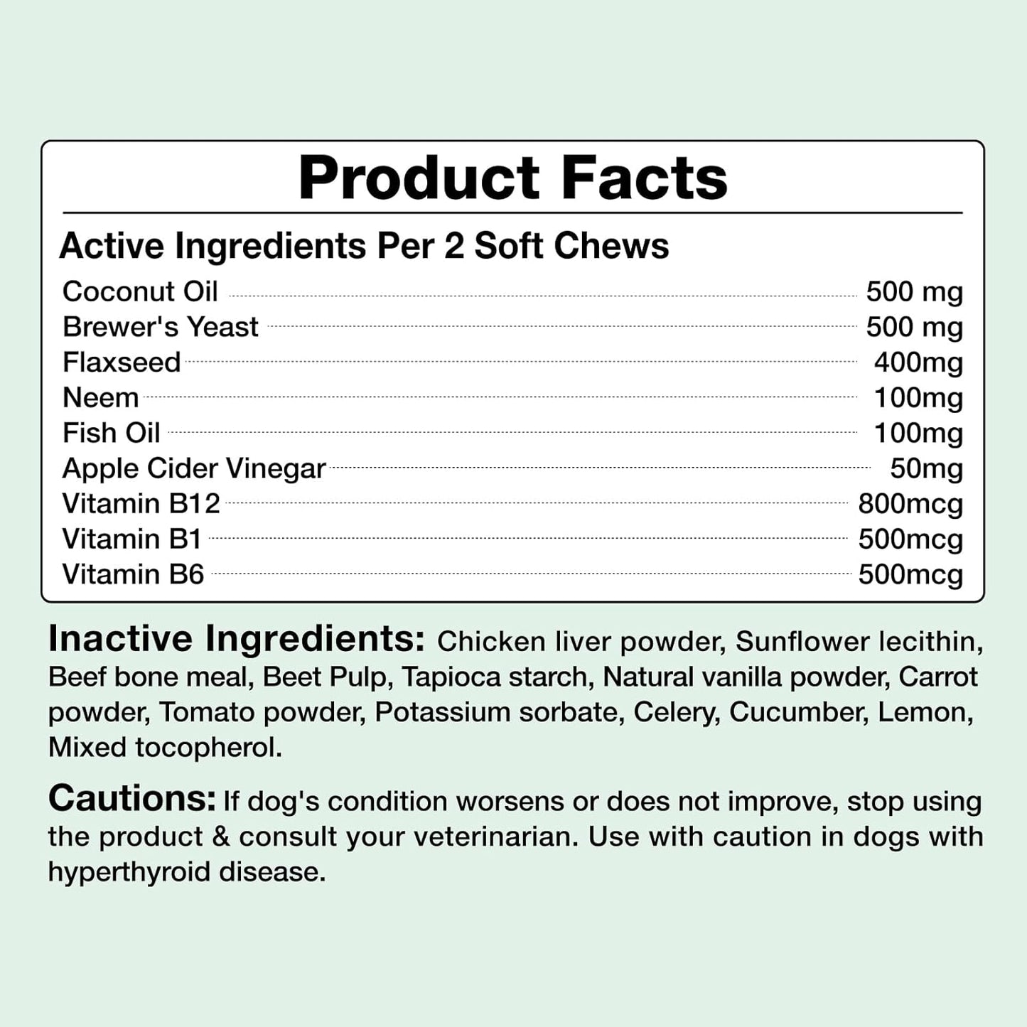 Flea and Tick Prevention for Dogs 180 Treats Natural Dog Flea and Tick Treatment Chewable Supplement for All Breeds & Ages Soft Chews - Chicken Flavor