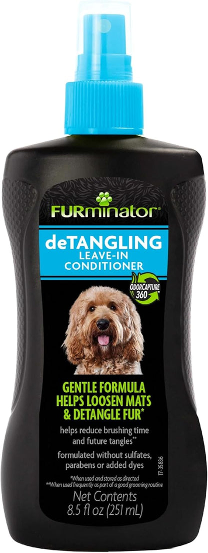 FURminator deTangling Leave-in Conditioner Spray, 8.5 Ounces, Lightly Scented, Gentle Ingredients Keep Coat and Skin Moisturized