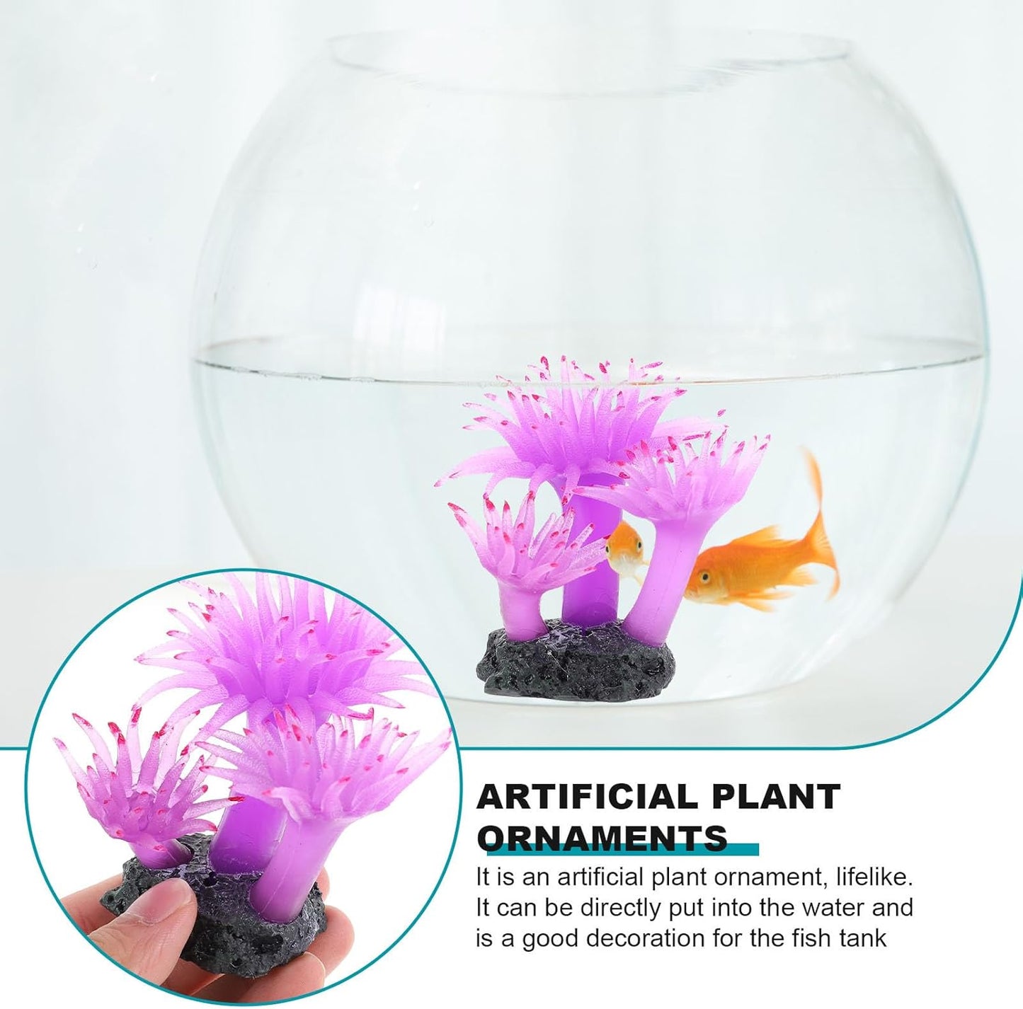 Gadpiparty Artificial Plastic Coral Plant Aquarium Fish Tank Decoration Red Emulation Plastic Fish Tank Plant Ornament for Aquatic Pets Aquarium Decor