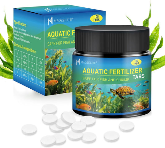 Root Tabs，Aquarium Plant Fertilizer, Aquarium Water Care Tabs, 100 Tabs Aquarium Plant Food Safe for Fish and Shrimp, Aquatic Plant Fertilizer for Planted Aquarium Substrate (100)