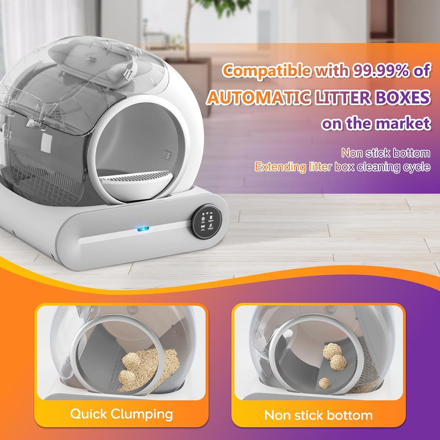 SUW Tofu Cat Litter Quick Clumping, Natural Plant-Based Lightweight flushable tofu Litter for Kitty,unscented pellets, Really 99% Dust-Free,Low Tracking, Effective Odor Control,(5.2LB x 2 Pack)