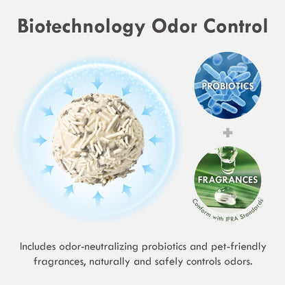 Cozy Home Cat Kit – Boba Scented Tofu Pellet Litter 9lb + Infinity Scoop | Dust-Free, Low Tracking, Odor Control, Easy Cleanup