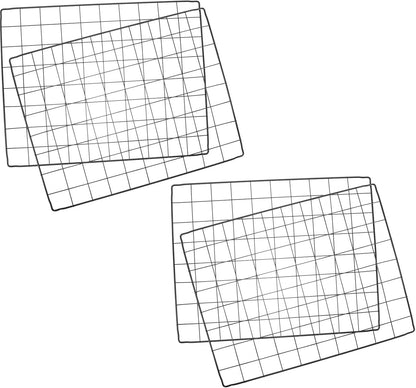 4Pcs DIY Dog Cage Divider Panels Detachable Metal Wire Mesh Fence Sheets 35X45Cm Pet Crate Barrier for Indoor Outdoor Puppy Playpen and Small Animal Isolation