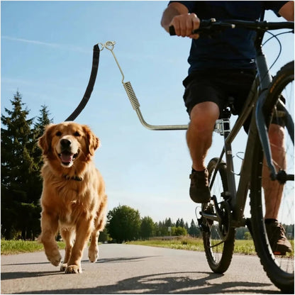 Compatible for Dog Bike Leash Dogs Attachment Bicycle Pet Hands Free Thickened Steel Wire Rope Easy