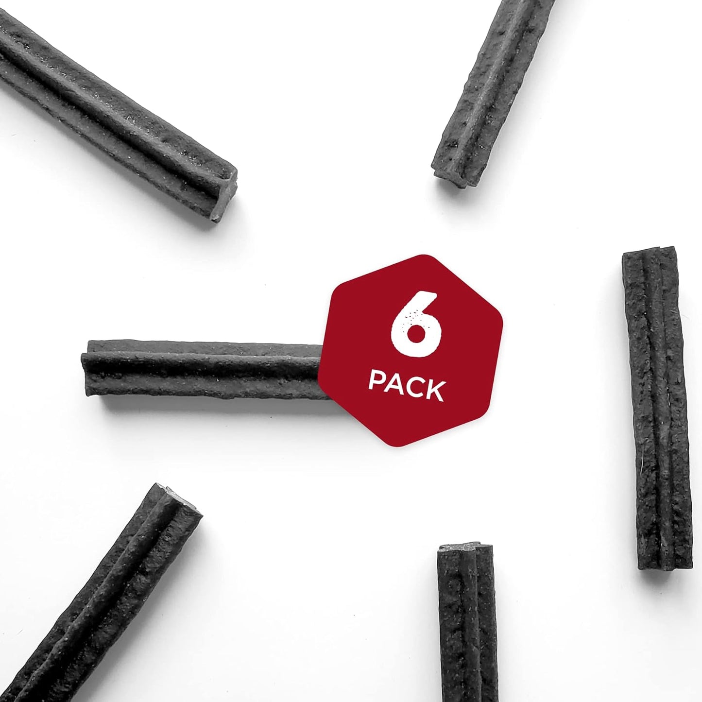 Best Bully Sticks All-Natural Star-Shaped Beefy Dental Chews - 6 Count (Pack of 1) - Limited Ingredient, Collagen, Real Beef, Easily Digestible, Supports Oral Health