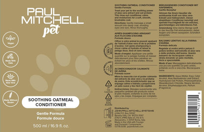 Paul Mitchell Pet Soothing Oatmeal Conditioner, Gentle Formula, 16.9 fl oz