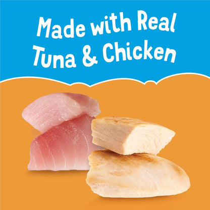 Purina Friskies Natural, Grain Free Lickable Cat Treats Lil’ Soups With Tuna in Chicken Broth - (Pack of 8) 1.2 oz. Cups