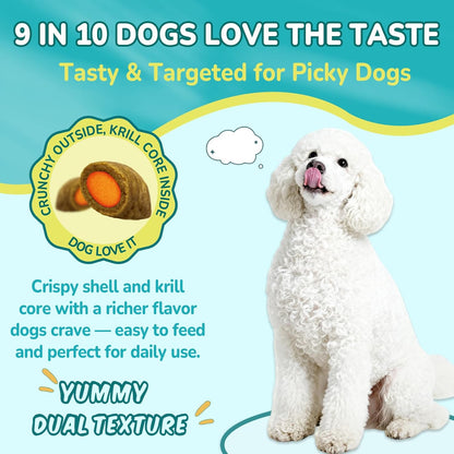 4-IN-1 Flea and Tick Prevention for Dogs, 500 Crunchy Dog Flea Chews, Dog Flea Treatment, Natural Oral Flea Treatment for Dogs, Daily Support for Flea, Skin & Coat, Gut, Immune, Chicken Flavor