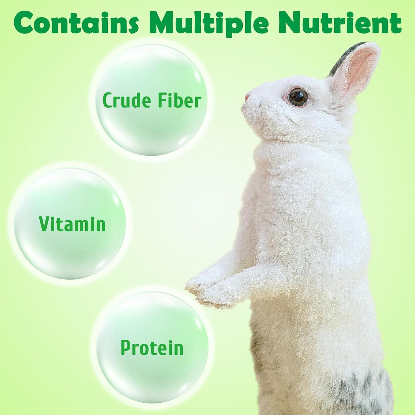 Fhiny Timothy Hay for Rabbit, 3.3LB Hand-Selected Premium Natural Timothy Hay Chinchilla Hay Hamster Food for Bunny Guinea Pig Chinchilla Hamster & Other Small Animals