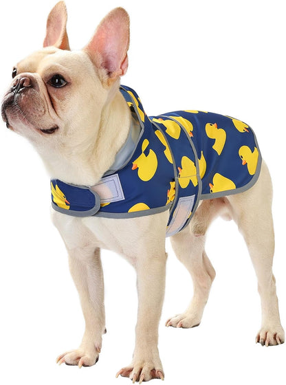 Dog Raincoat Hooded,Waterproof Rain Coat for Dogs with Adjustable Belly Strap,Reflective Strips, Lightweight Slicker Poncho Rain Jacket for Small Medium Large Dogs