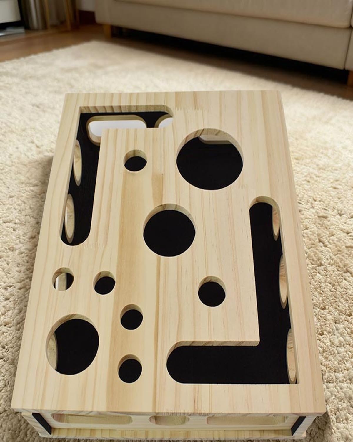 Cat Nail File Box - Cat Scratch Puzzle Enrichment Box, Natural Nail File & Claw Trimmer Alternative, Interactive Toy to Prevent Furniture Scratching, Stress-Free Grooming for Indoor Cats(2pcs)