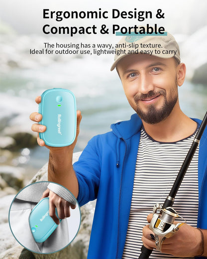 Aquarium Air Pump, Portable Aquarium Air Pump, USB Rechargeable Ultra Quiet Oxygen Pump with Accessories for Fish Tanks, Outdoor Fishing & Emergency Use(for Up to 60 Gallons of Tank)