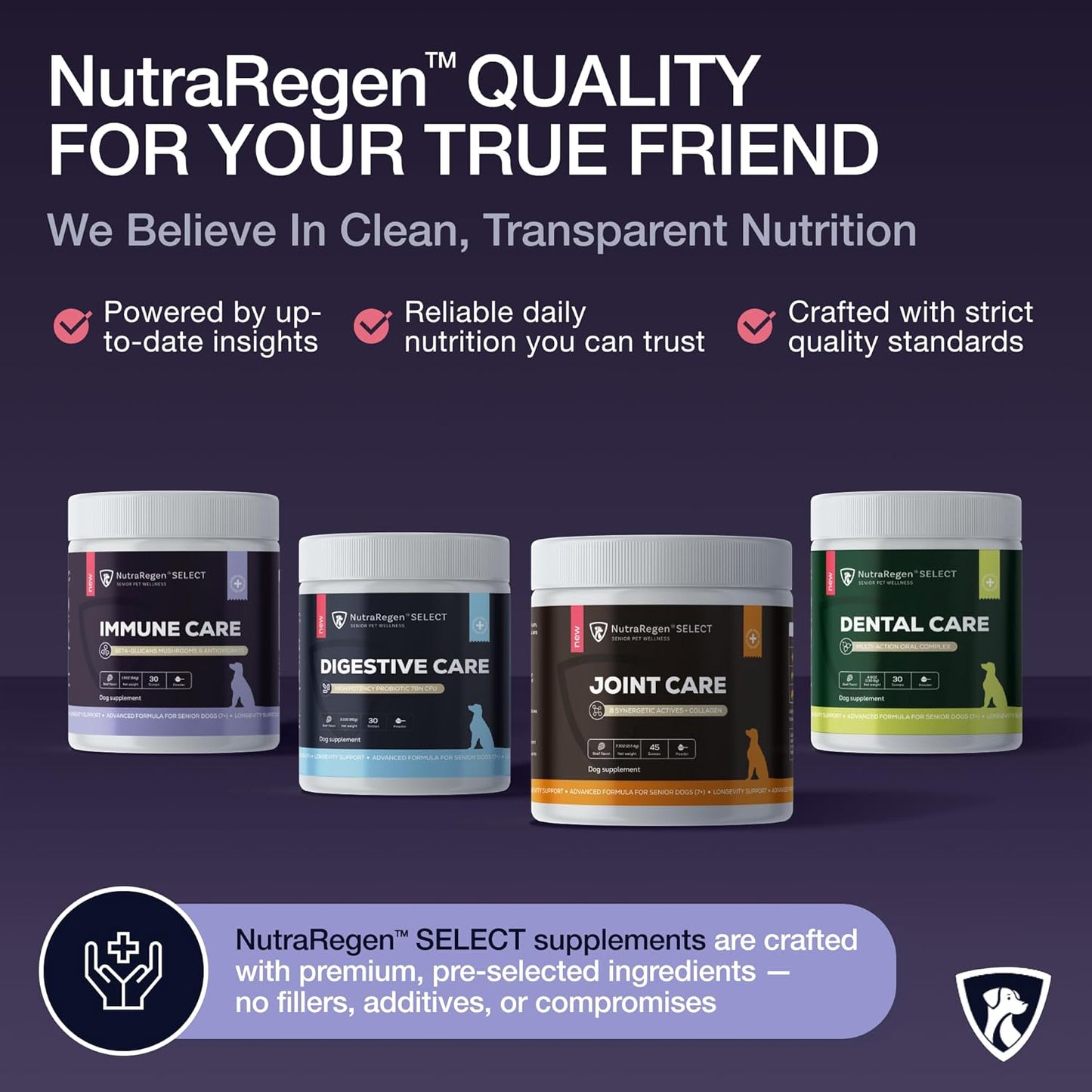 Senior Dog Digestive and Immune Support Bundle | Mushroom & Probiotic Powder Supplements to Support Daily Wellness, Comfort, and Gut Balance, 7 Bn CFU | 60 Servings, 4.0 oz