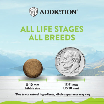 Addiction Viva La Venison Grain-Free Dry Cat Food - with Premium Venison to Support Muscle Development & Maintenance - High-Protein Recipe with Chicken & Low Carb - Made in New Zealand - 4lbs (2-pk)