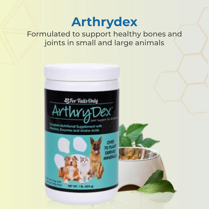 YOUNGEVITY Arthrydex Complete Nutritional Supplement | Vitamins Amino Acids Enzymes | Pets Healthy Bones & Joints -1 lb Canister