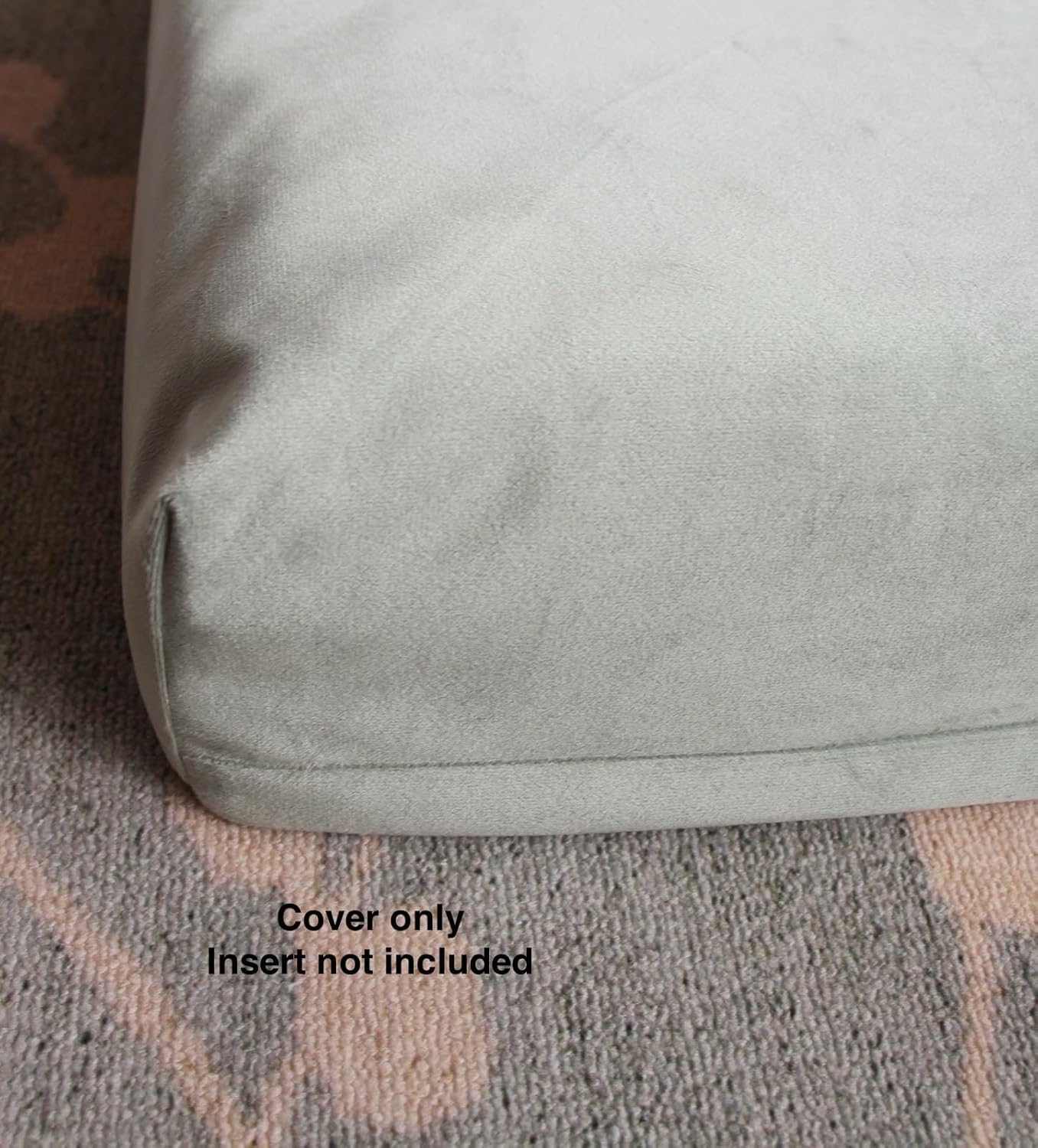 Waterproof Dog Bed Replacement Cover with Zipper Sage Green 47 x 29 Inch