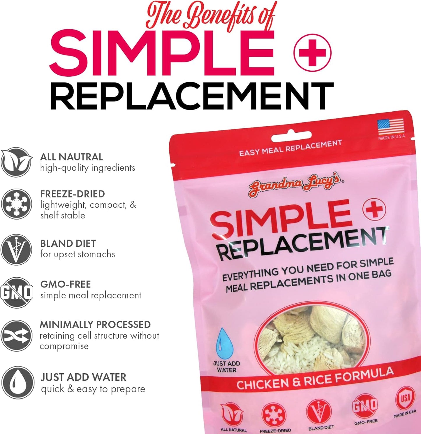 Grandma Lucy's - Simple Replacement -Chicken & White Rice 7Oz