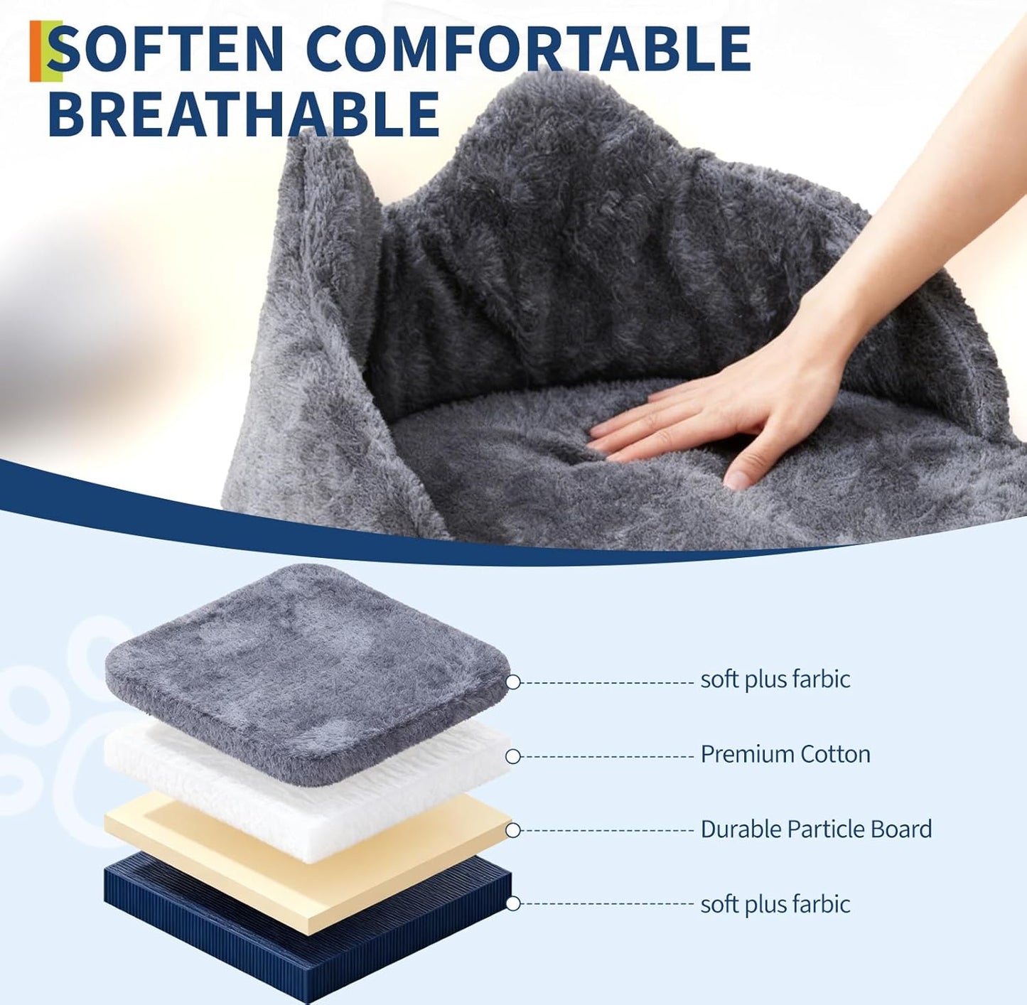 72" Cat Tree for Large Cats, Tall Cat Tower with 6 Scratching Posts, Large Top Perch, Balls & Sturdy Heavy Duty House for Adult Big Indoor Cats