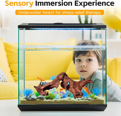 EFFIELER Natural Driftwood for Aquarium Decor – Real Wood Branches Fish Tank, Reptile Habitat, Terrarium, Hermit Crab,Aquatic Pets – Unique Size (14-17 Inch,1-Pack)