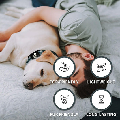 Pet Tracker for Dog Tracker Smart Pet Location Tracker with Holder, Smart Item Finder, MFi Certificated, Dog Tracking Device, No Monthly Fee, Black，Works with Find My (iOS Only)