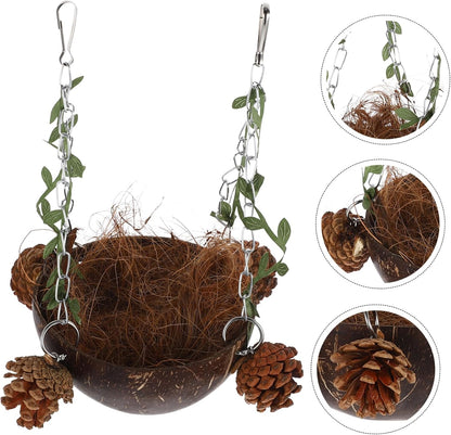 Parrot Sleeping Bed Bird Hammock Pet Bird Hanging Hut for Parrots Nest Swing