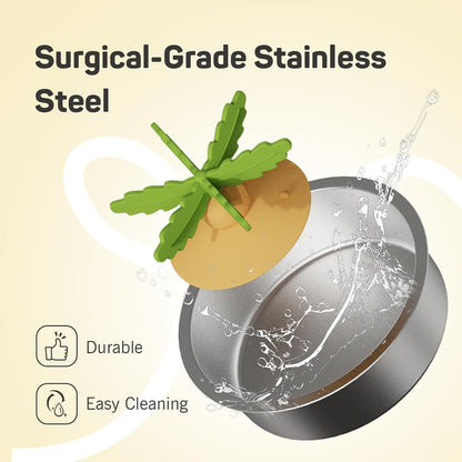 Plike Pet Food Bowls with Weighing and Removable Slow Feeder Insert, Digital Display, Battery Powered, Food Intake Measurement & Pet Supplies That Slow Down Eating, Ideal for Cats and Dogs