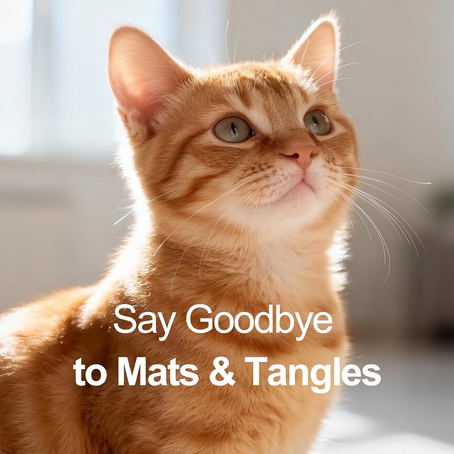 Pet Dematting Comb Grooming Tool, Double-Sided Deshedding Brush for Dogs & Cats, Removes Mats, Tangles & Loose Fur