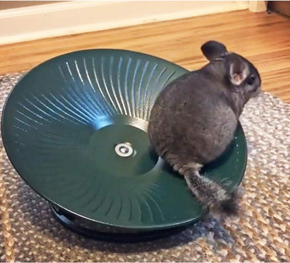 Treadmill Wheel 14" Black - All Metal Exercise Wheel for Chinchillas, Prairie Dogs, Rats, Hedgehogs, Sugar Gliders, Squirrels, Degus, Hamsters & Other Small Animals - Smooth, Fast, Silent, Durable