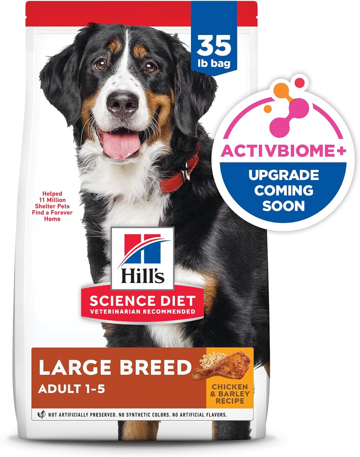 Hill's Science Diet Large Breed Adult Dry Dog Food 1-5, Quality Protein for Joint Support & Lean Muscles, Chicken & Barley, 35 lb. Bag