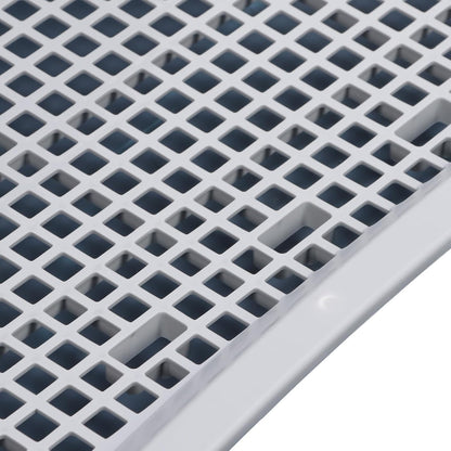 Dog Training Toilet with Wall Column, Removable Portable Puppy Mesh Training Potty, Indoor Dog Litter Box for Large Small Medium Pets, Plastic Material with Chew Design (Dark Blue)