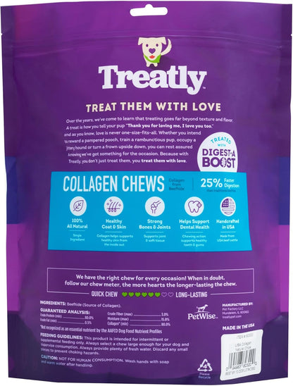 USA Collagen Chips Assorted Dog Chew Treats - Natural Flavor, 14oz/1 Pack