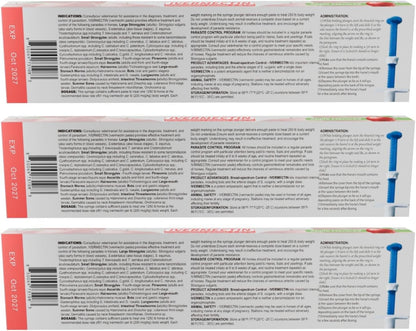 Ivermectin Horse Paste 1.87% – Apple Flavored – 6.08g Tube – for Horses Up to 1250 lb