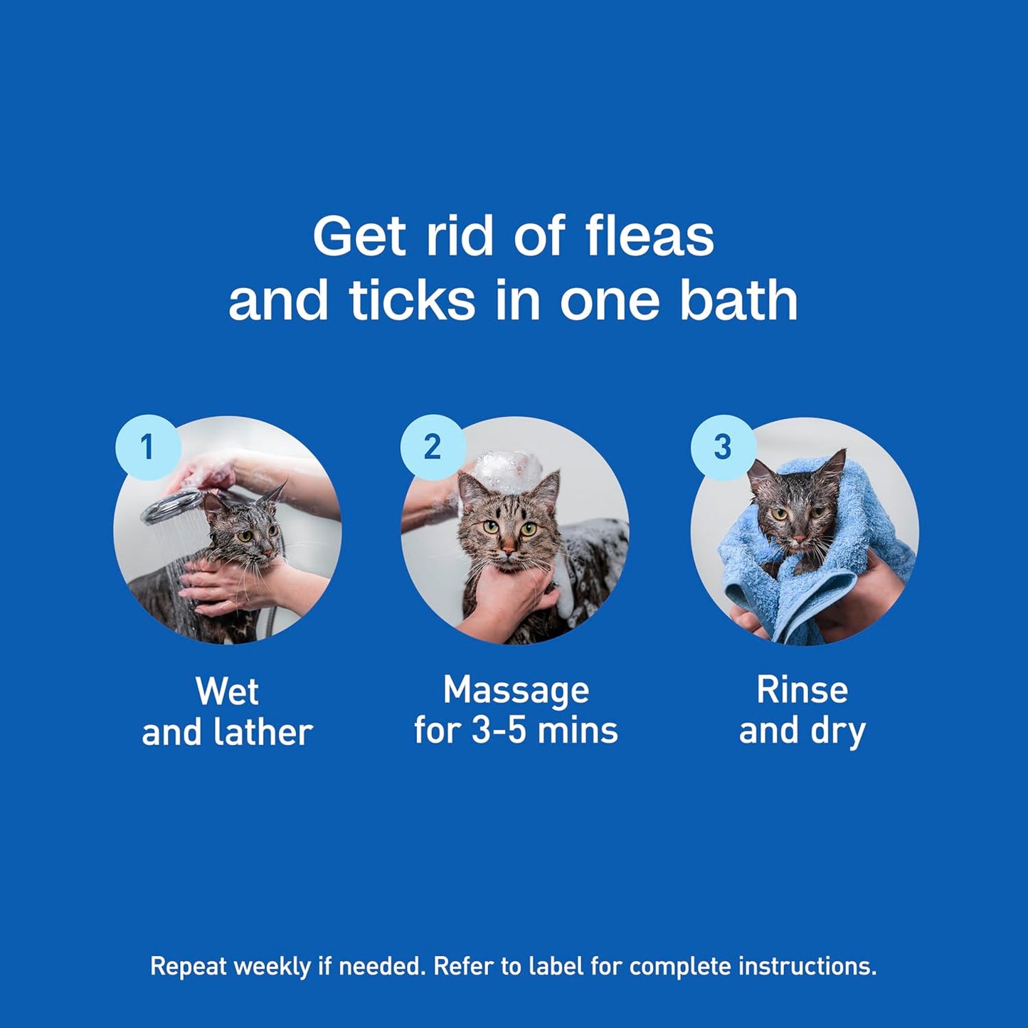 ADAMS Plus Flea & Tick Foaming Shampoo & Wash for Cats & Kittens Over 12 Weeks, Sensitive Skin Flea Treatment for Cats & Kittens, Kills Adult Fleas, Ticks and Lice On Contact, 10 Ounces