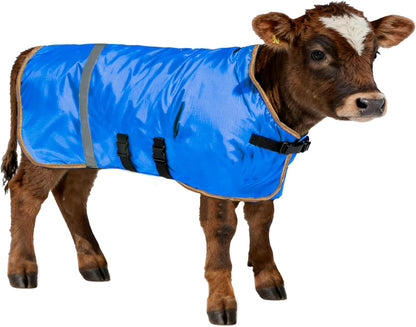 Winter Calf Coat with Fleece Lining - Water-Resistant Blanket for Calves, Goats, Foals, Donkeys, Alpaca and Large Dogs | 2-Pack
