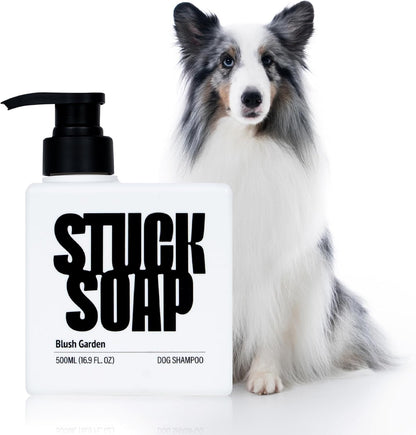 Vegan Dog Shampoo Premium K-Beauty Inspired Gentle Dog Shampoo for Sensitive Skin with Green Tea, Camellia Oil & Centella Asiatica, Elegantly Scented, Natural Pet Wash (Blush Garden)