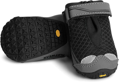 Ruffwear, Grip Trex Dog Shoes, Non-Slip Boots for Hot Pavement & Snow, Weatherproof Paw Protection with Breathable Mesh, Rugged Sole for Hiking, Obsidian Black, 2.25"