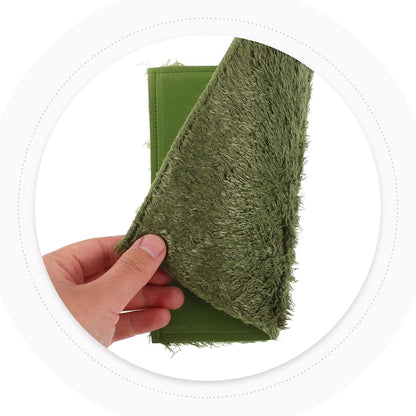 Reptile Carpet Mat and Substrate Liner, Moisture Retaining Moss Carpet 20X20Cm, Decorative Terrarium Bedding for Lizards, Turtles, Frogs, and Amphibians