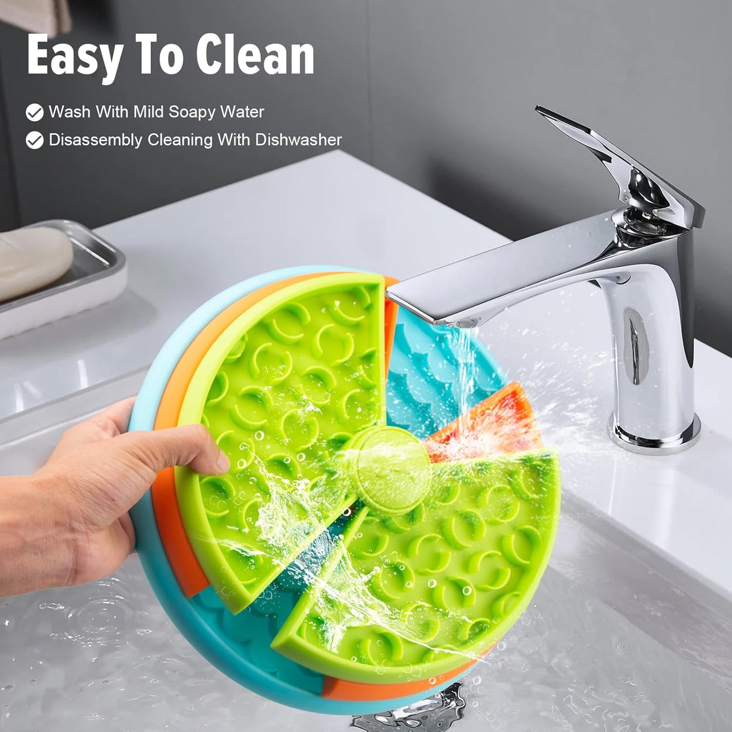 Slow Feeder Dog Bowl 3 Levels, Reduces Boredom and Anxiety, Non-Slip Interactive Puzzle Feeder, Suitable for Small/Medium/Larger Dogs