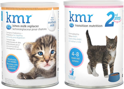 PetAg KMR Kitten Milk Replacer Powder (12 oz) + Pet-Ag KMR 2nd Step Kitten Weaning Food (14 oz)