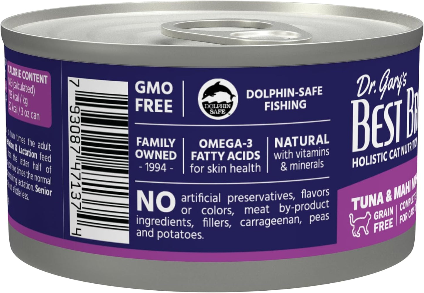 Best Breed Dr. Gary's Tuna & Mahi Mahi Canned Food for Cats - 24 x 3 oz. (Pack of 2)