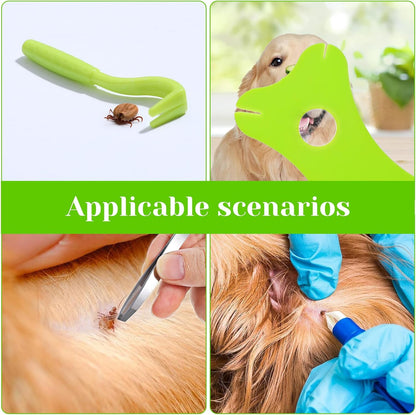 Tick Removal Tool For Dogs 8 In 1 With Storage Box Flea Comb Kit With Tweezers Stainless Steel Tick Tweezers Dog Grooming Combs Cat Comb For Removing Tangles And Knots For Dogs Cats Tick Flea Comb
