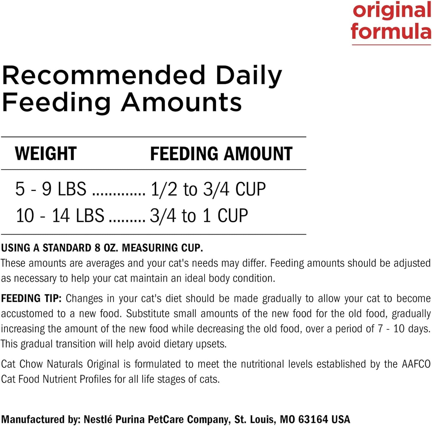 Purina Cat Chow Naturals With Added Vitamins, Minerals and Nutrients Dry Cat Food, Naturals Original - 13 lb. Bag